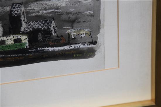 § John Piper (1903-1992) Towyn, North Wales, 1951 6 x 10.75in.